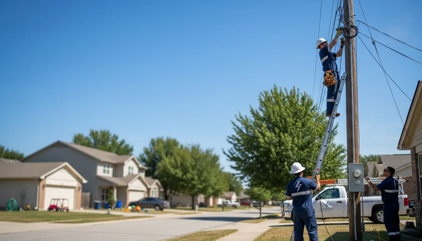 Residential electrician providing installation services in Eagle Mountain, UT